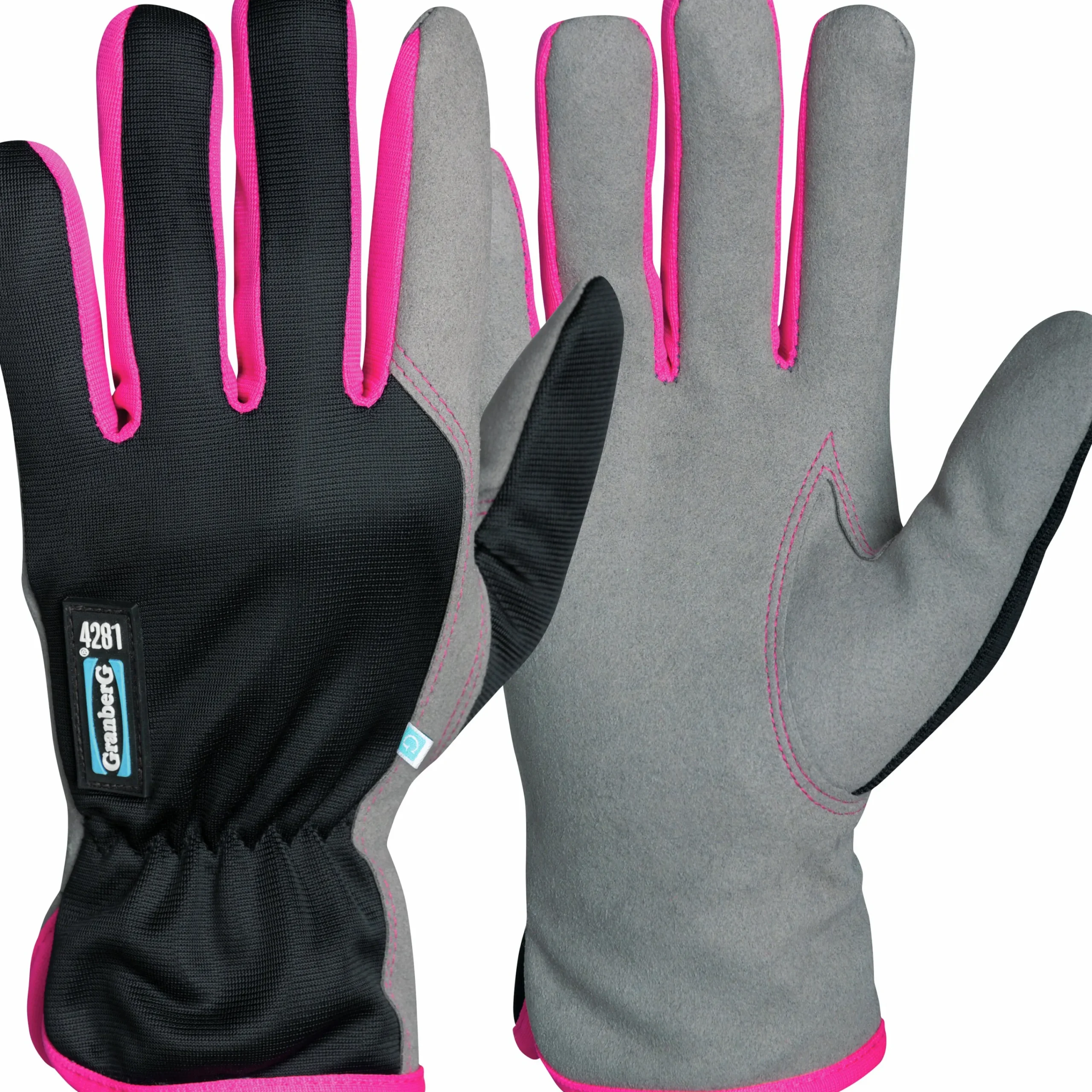 Arbetshandskar Allround Svart/Rosa>Granberg Discount