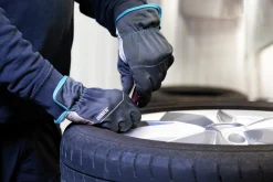 Arbetshandskar Getskinn Vit/Grå><noscript><img width=