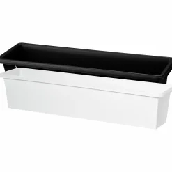 Balkonglåda Botanica Återvunnen plast Vit 60cm><noscript><img width=