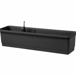 Balkonglåda Epoque insats Återvunnen plast Svart 80cm><noscript><img width=