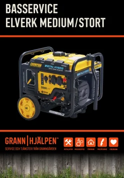 Basservice Grannhjälpen Elverk Medium/Stort>Varumärken Clearance