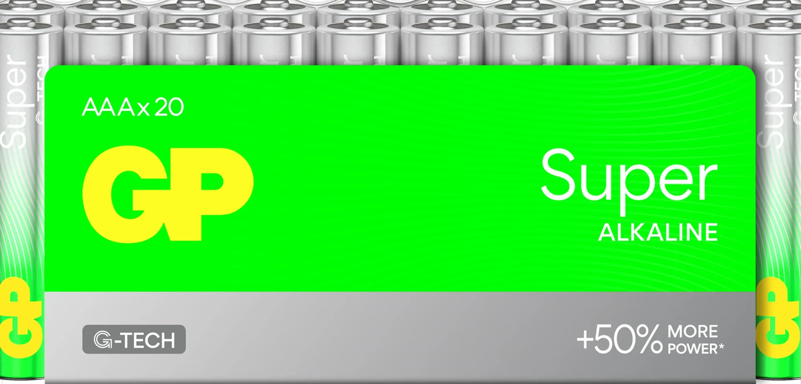 Batteri Super Alkaline AAA/LR03 20-p>GP Batteries