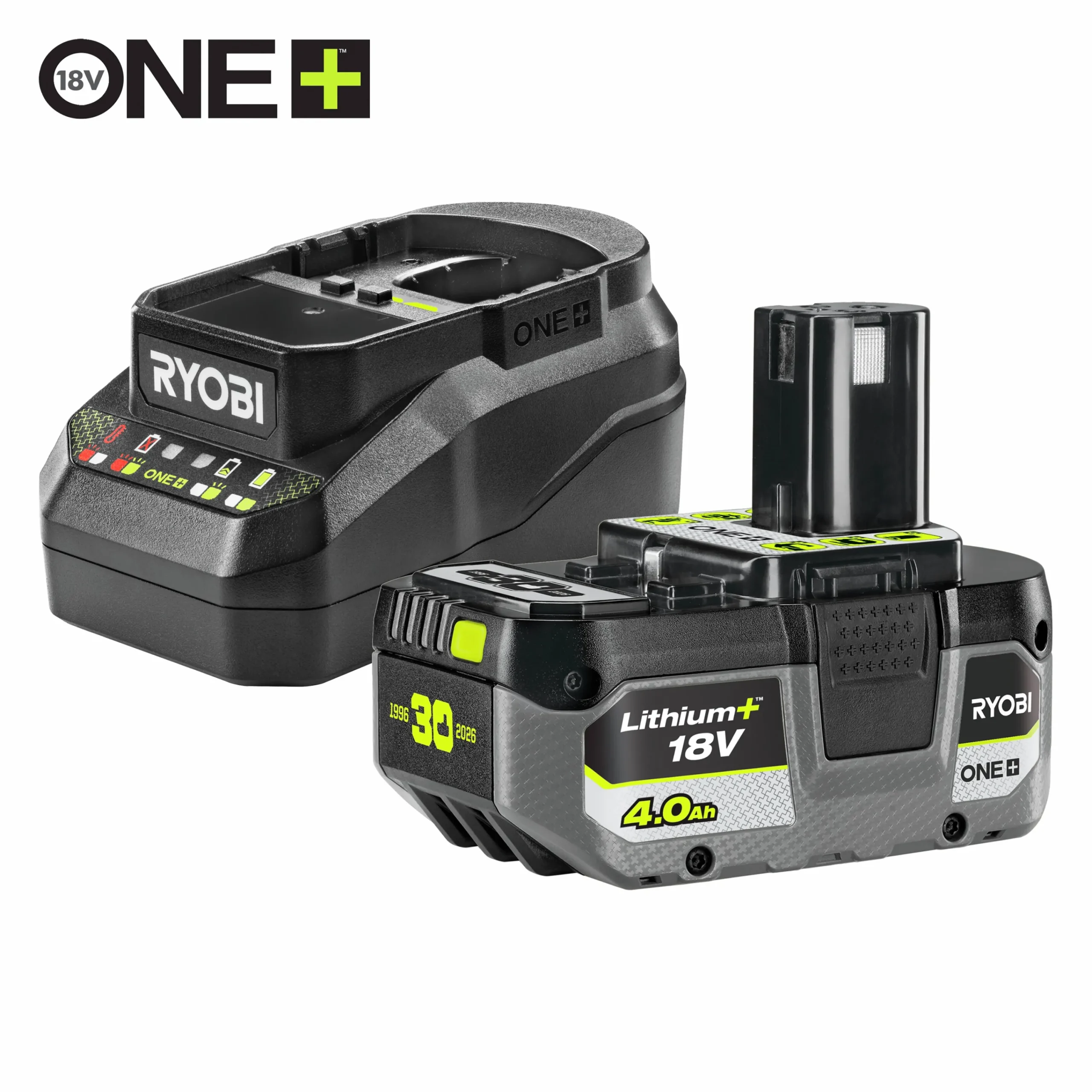 Batteri + Laddare ONE+ RC18120B-140X 4Ah 18V>Ryobi Sale