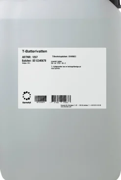 Batterivatten Avjoniserat 25L>Kemetyl Outlet