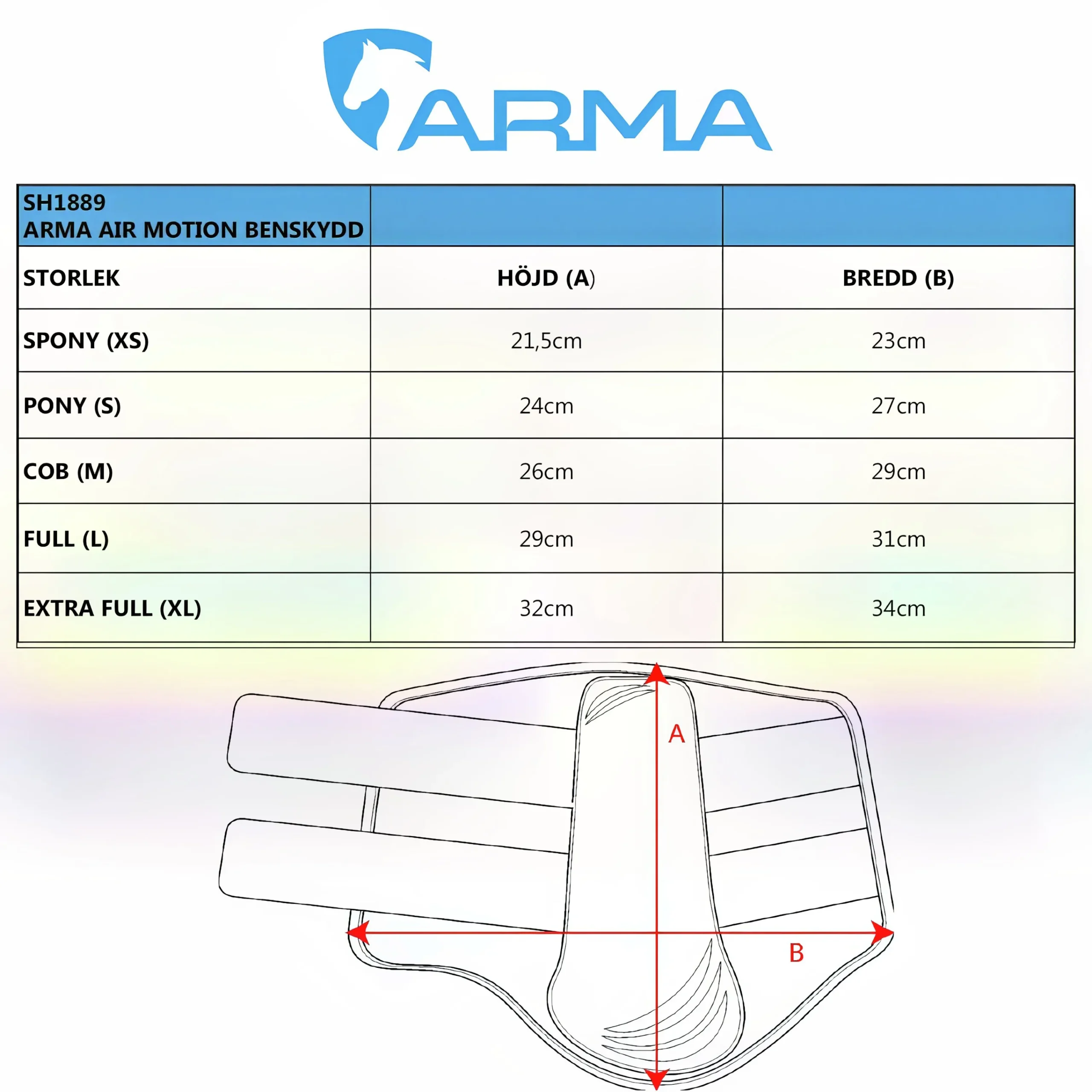 Benskydd AirMotion 2-p>Arma New