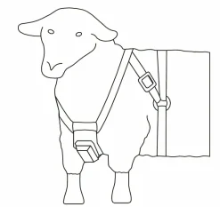 Betäckningssele nylon till bagge><noscript><img width=