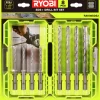 Borrset SDS RAK08SDS2 8 delar>Ryobi Hot