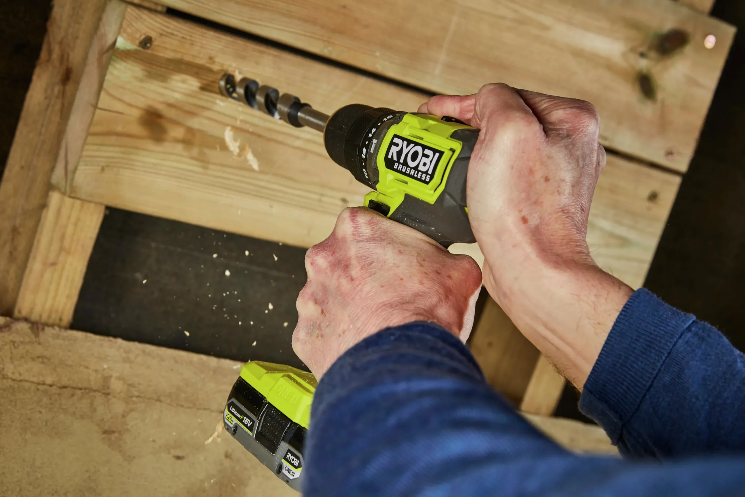 Borrskruvdragare med slag ONE+ RPD18BL1-2C20S Kit 18V>Ryobi Outlet