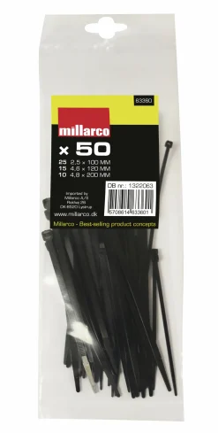 Buntband WorkIT svart mixade 50-p>Millarco Best