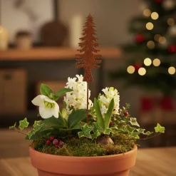 Dekoration Ventura Julgran Rostig 22cm>Zeline Online