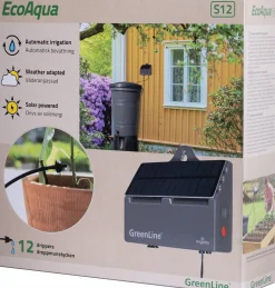 Droppbevattningssystem EcoAqua S12 Solcell 12 munstycken><noscript><img width=