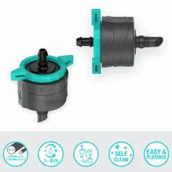 Dropphuvud MicroDrip Ställbar Tryckreglerande>Gardena Sale