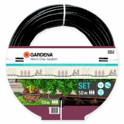 Droppslang MicroDrip Startset Häckar/Buskar 50m>Gardena Online