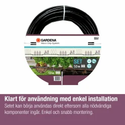 Droppslang MicroDrip Startset Häckar/Buskar 50m><noscript><img width=