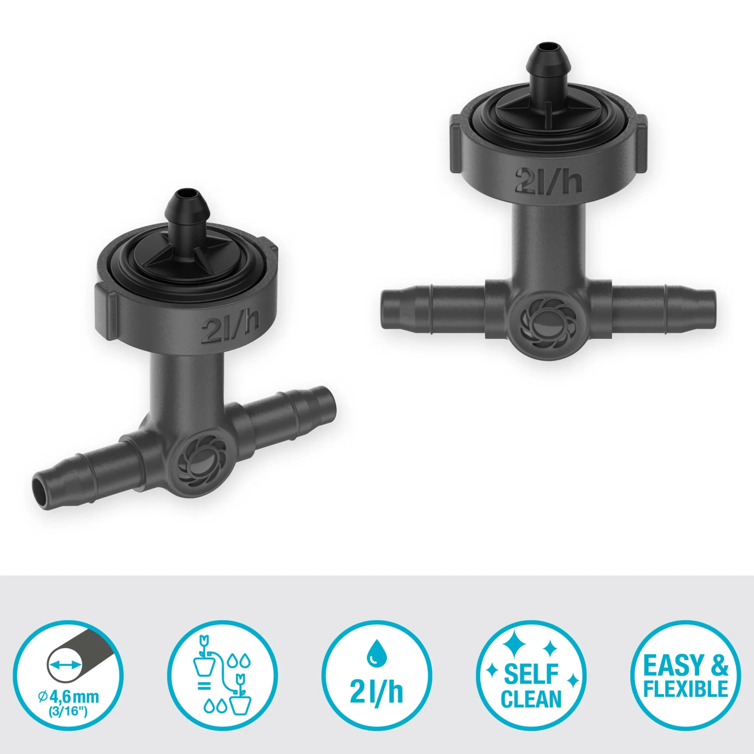 Droppspridare Inline Tryckreglerande 2 l/h 10-p>Gardena Clearance