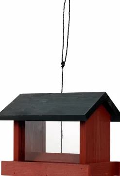 Fågelbord Plexiglas Faluröd 24x16x21cm>Granngården Clearance