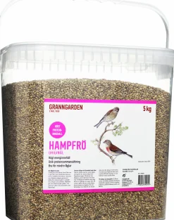 Fågelmat Hampfrö Hink 5kg>Granngården Best
