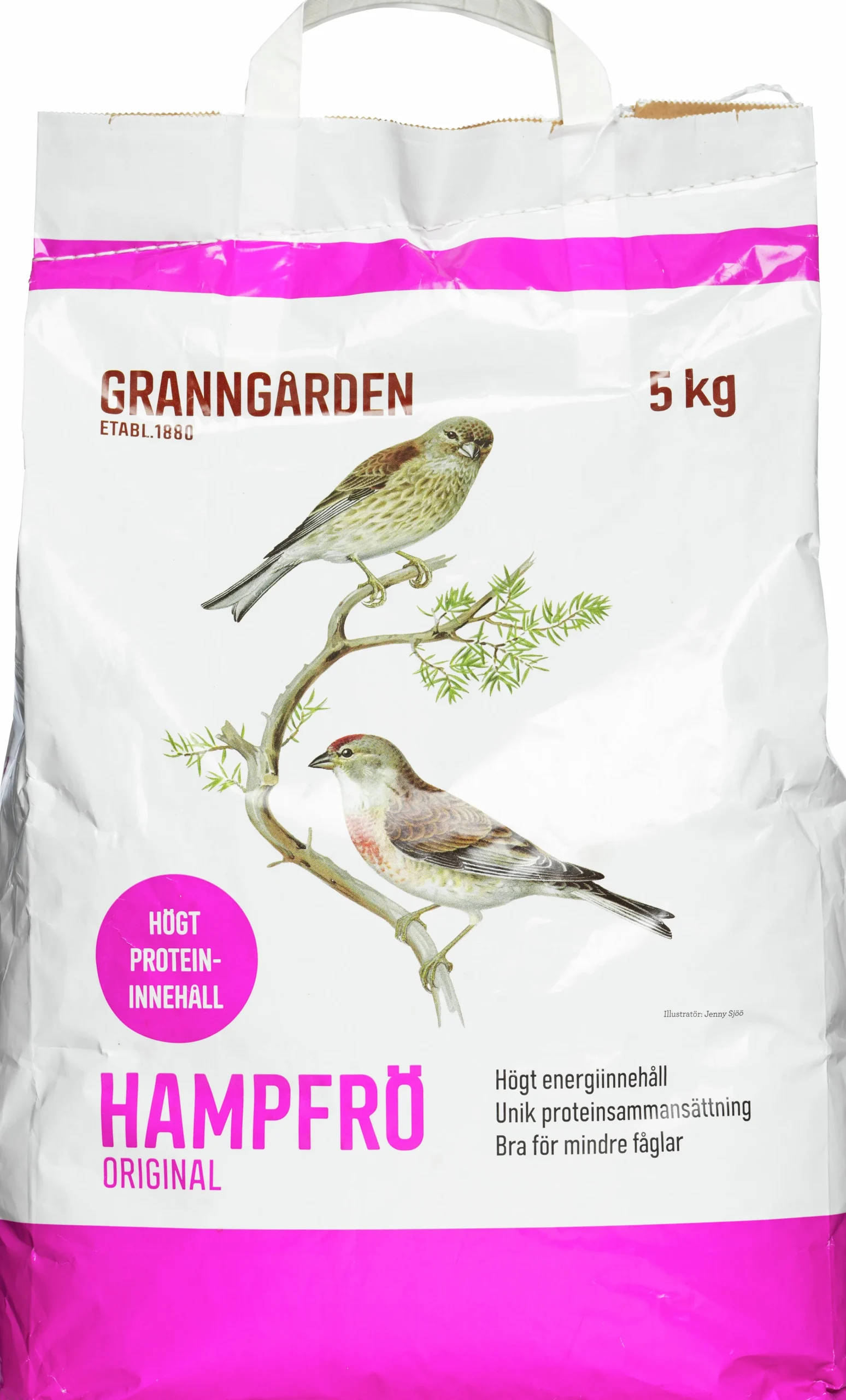 Fågelmat Hampfrö 5kg>Granngården Best