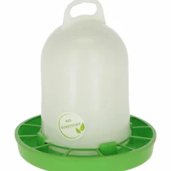 Foderautomat Höns Bioplast Vit/Grön 4kg>Kerbl