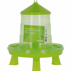 Foderautomat inkl. ben Höns Plast Grön 2kg>Kerbl