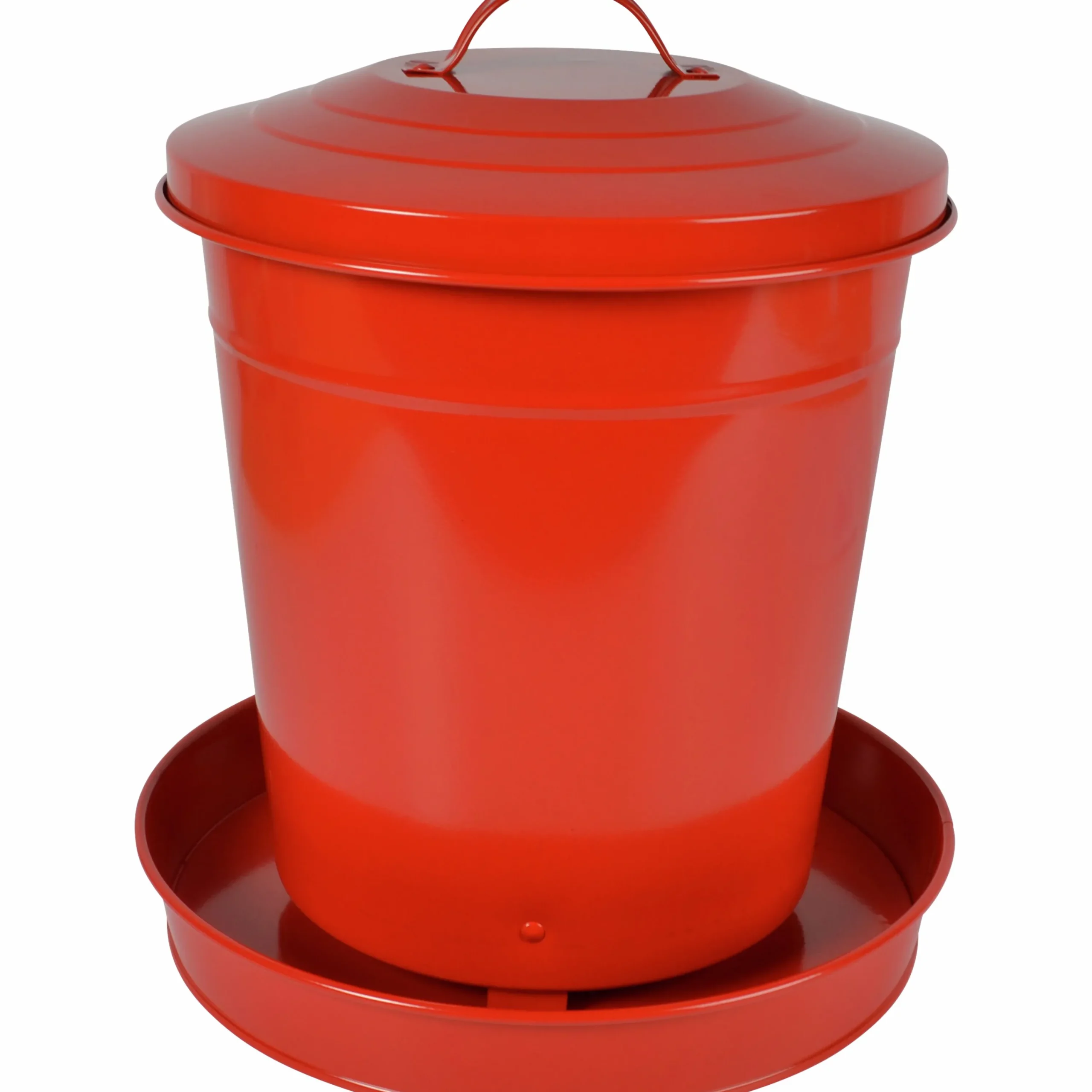 Foderautomat Plåt Röd 6kg>Willab Outlet