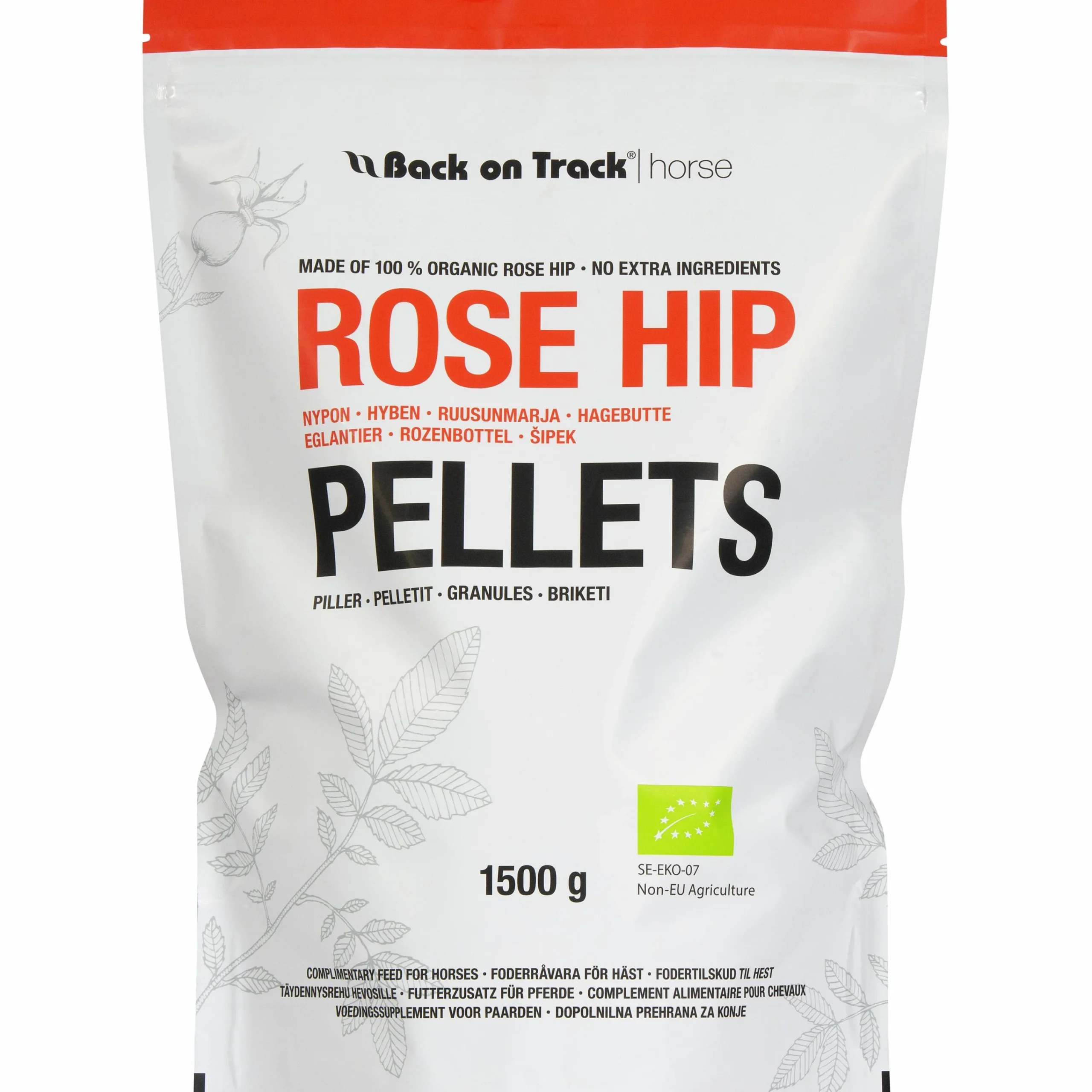 Fodertillskott Nyponpellets 1500g>Back on Track