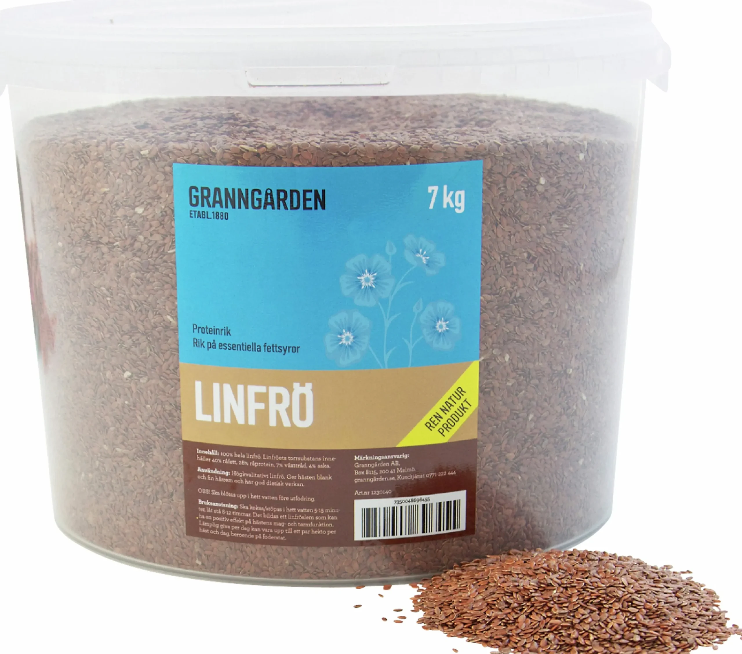 Fodertillskott Linfrö 7kg>Granngården New