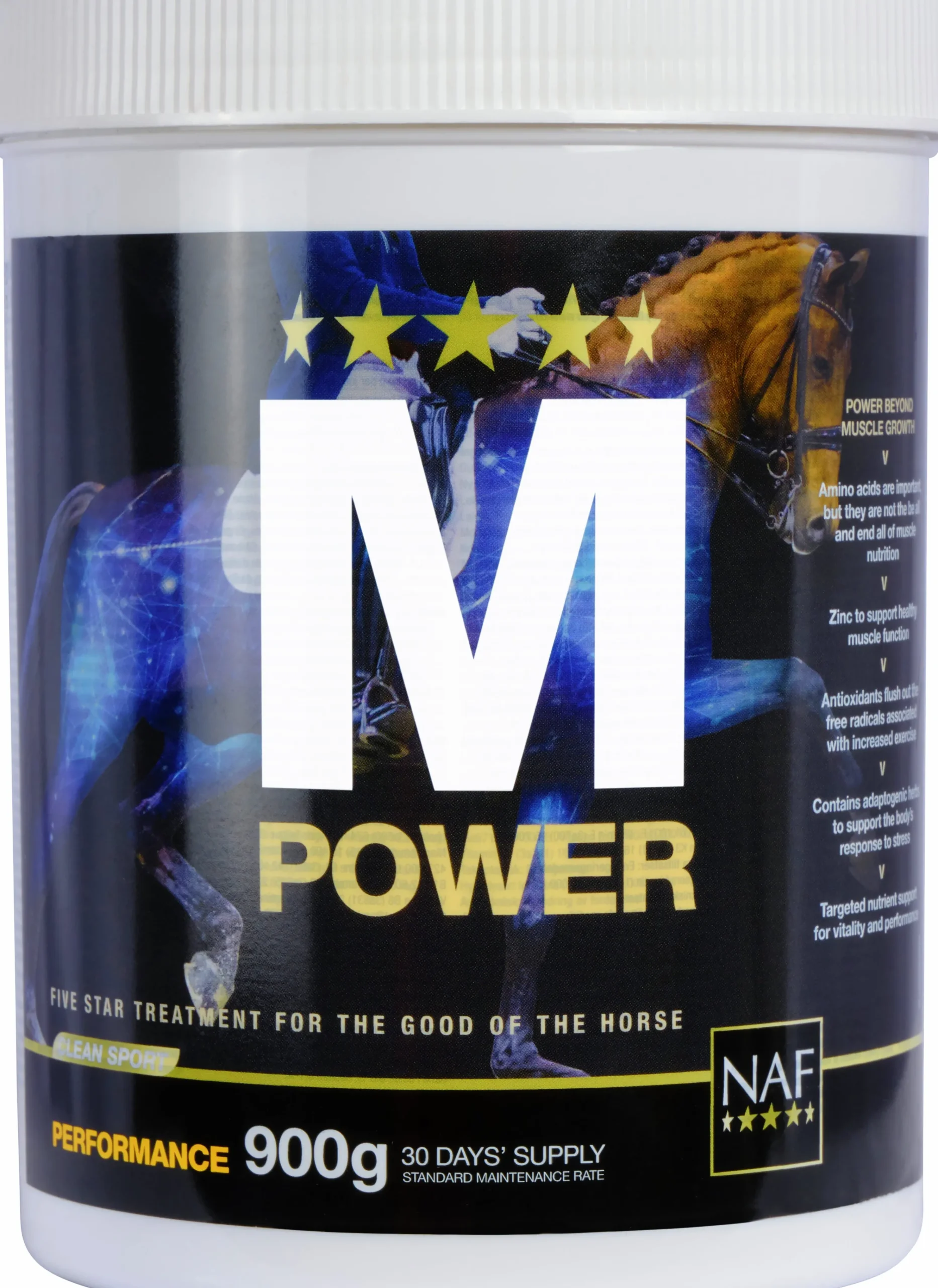Fodertillskott M Power 900g>NAF Best