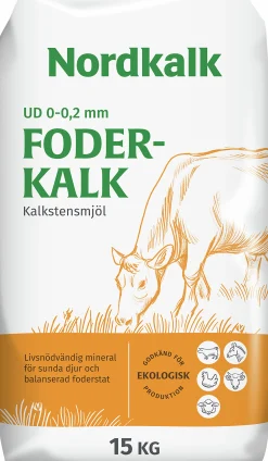 Fodertillskott Foderkalk 0-0,2mm 15kg>Nordkalk Outlet