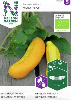 Fröer Frilandsgurka Gele Tros Organic>Nelson Garden Sale