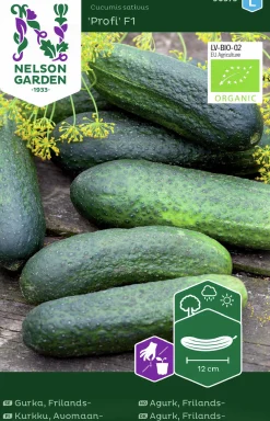 Fröer Gurka Frilands Profi F1 Organic>Nelson Garden Online