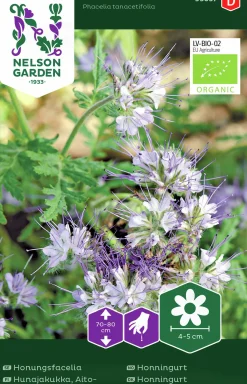 Fröer Honungsfacelia Organic Blå>Nelson Garden Sale