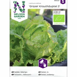 Fröer Isbergssallat Grazer Krauthäuptel 2 Org>Nelson Garden Hot