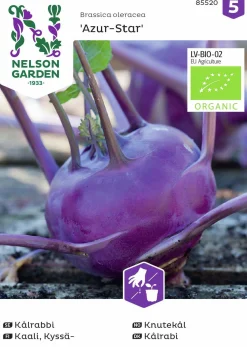 Fröer Kålrabbi Azur Star Organic>Nelson Garden Outlet