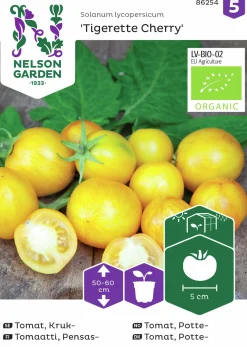 Fröer Körsbärstomat Tigerette Cherry Organic>Nelson Garden Discount
