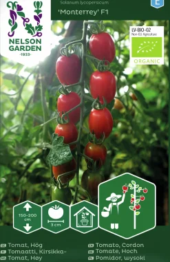 Fröer Körsbärstomat Monterrey F1 Hög Organic>Nelson Garden Online