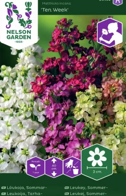 Fröer Lövkoja Ten Week Mix Färg>Nelson Garden Hot