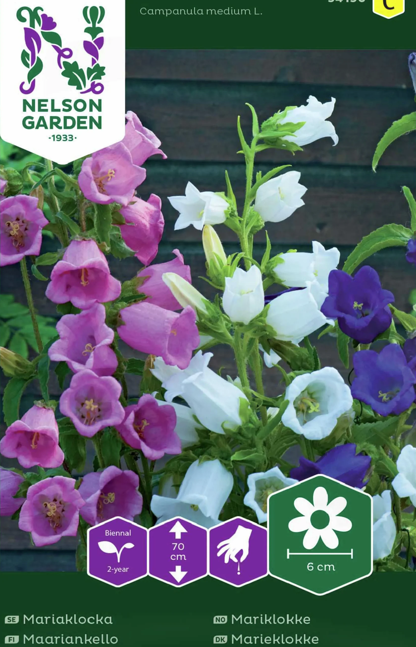 Fröer Mariaklocka Enkel Blandade Färger>Nelson Garden