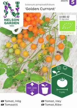 Fröer Tomat Golden Currant Hög Organic>Nelson Garden Online