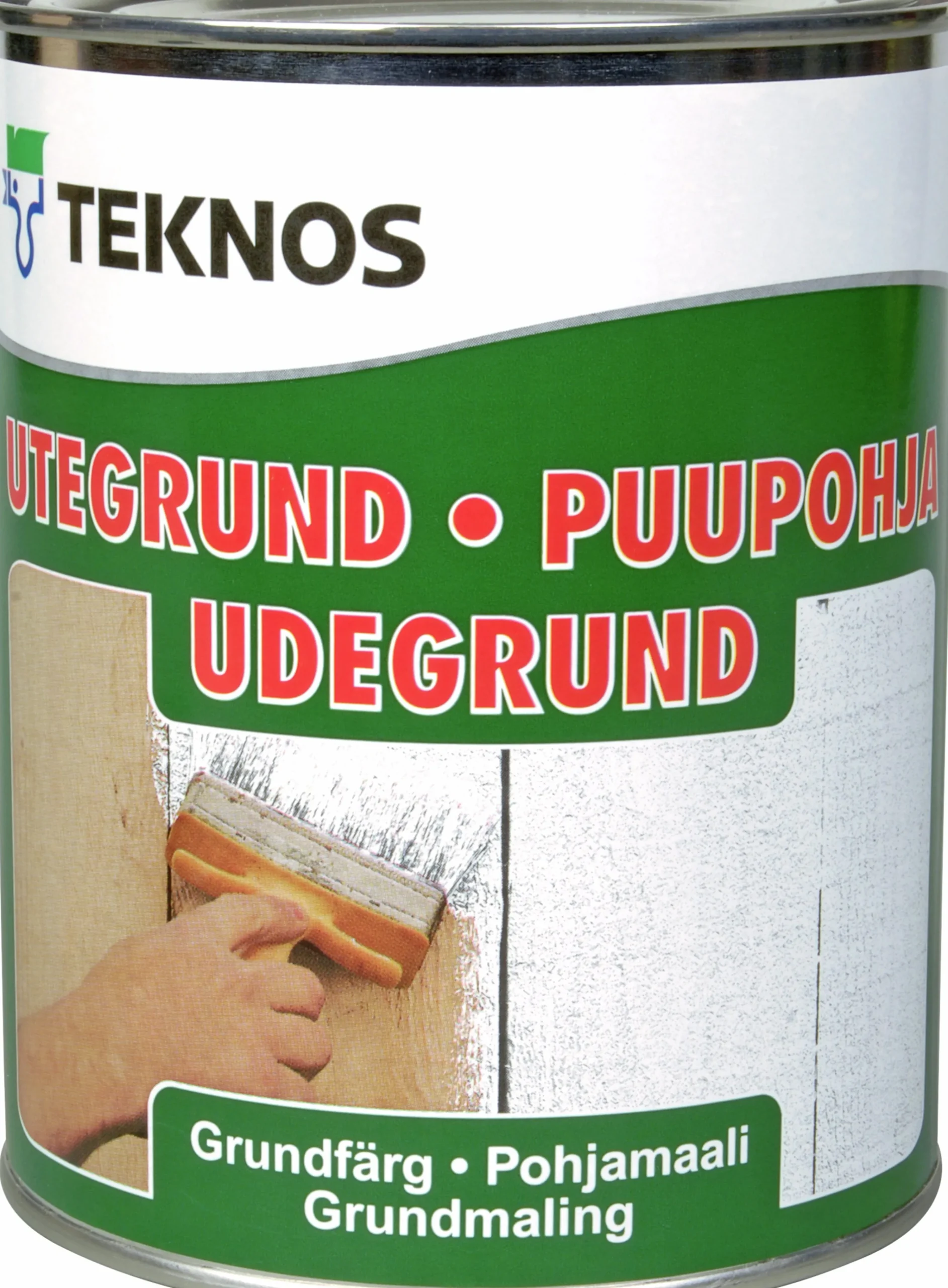 Färg Utegrund Vit 0,9L>Teknos