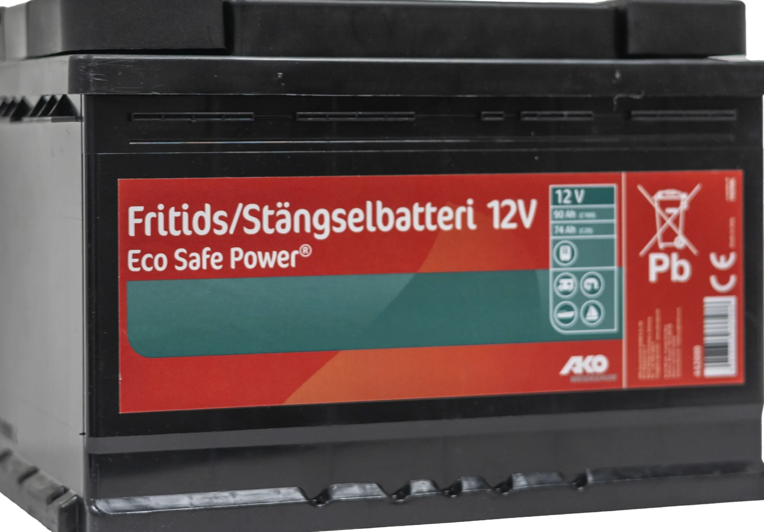 Fritids-/Stängselbatteri 12V>AKO
