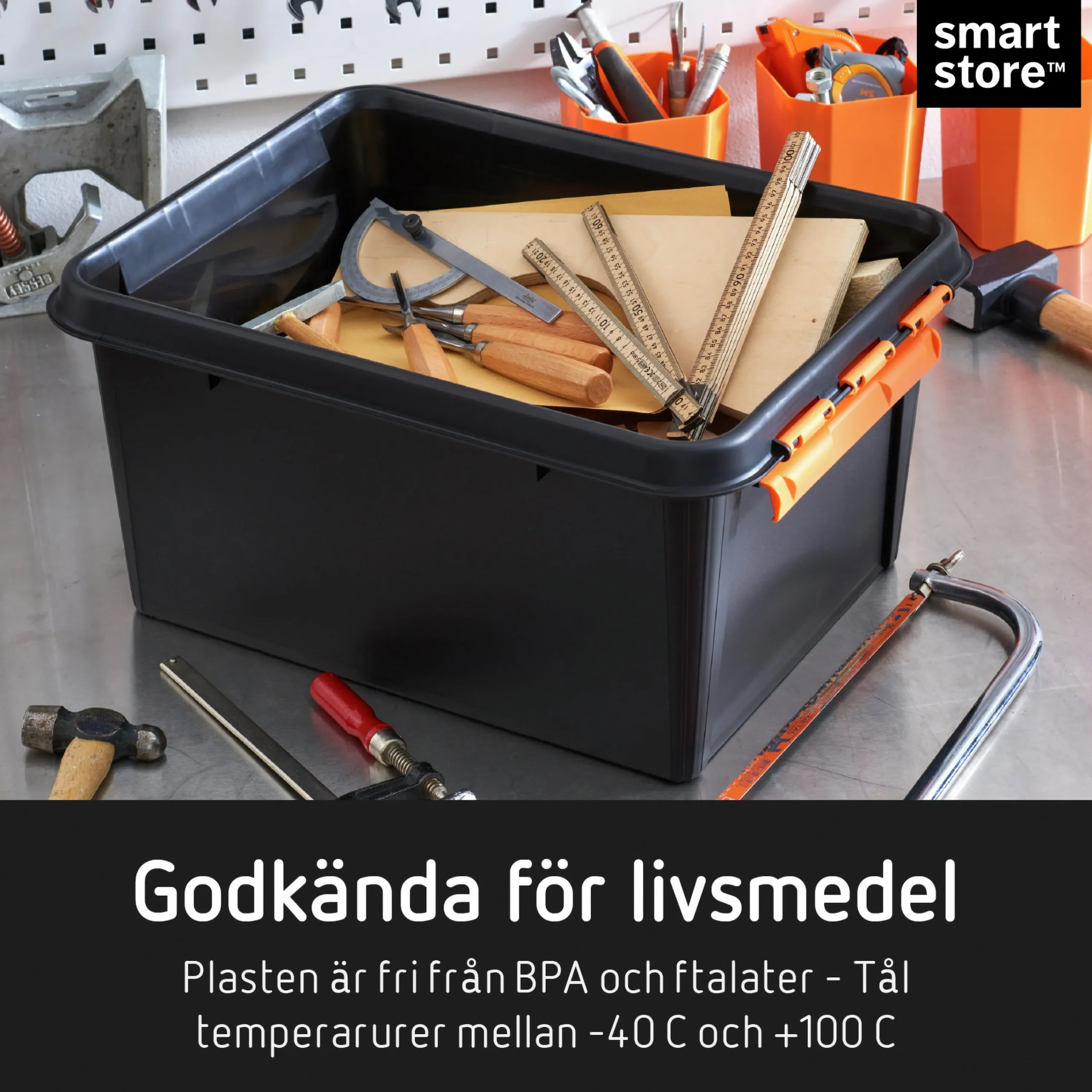 Förvaringsbox SmartStore PRO 15 med lock 14L>Orthex Hot