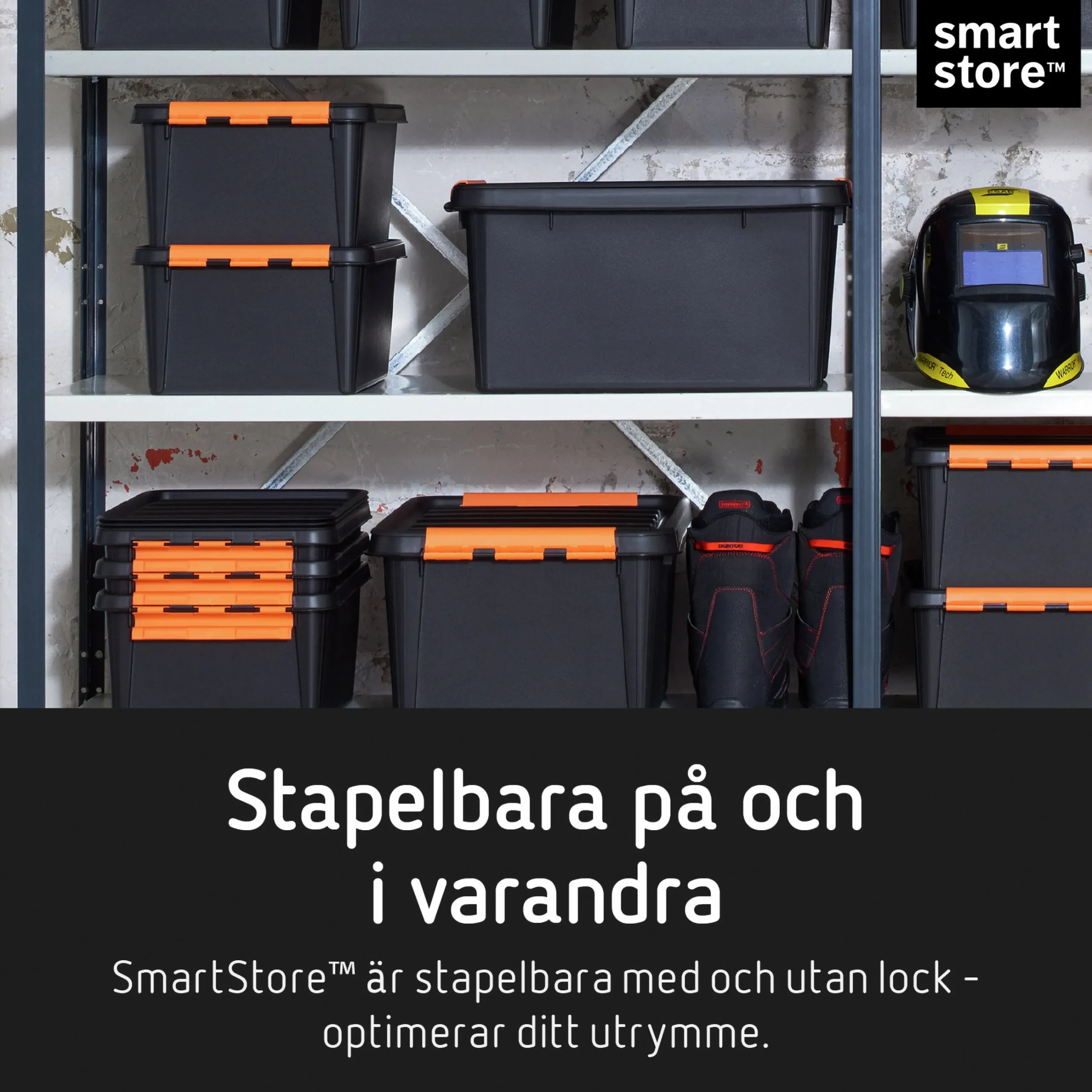 Förvaringsbox SmartStore PRO 15 med lock 14L>Orthex Hot