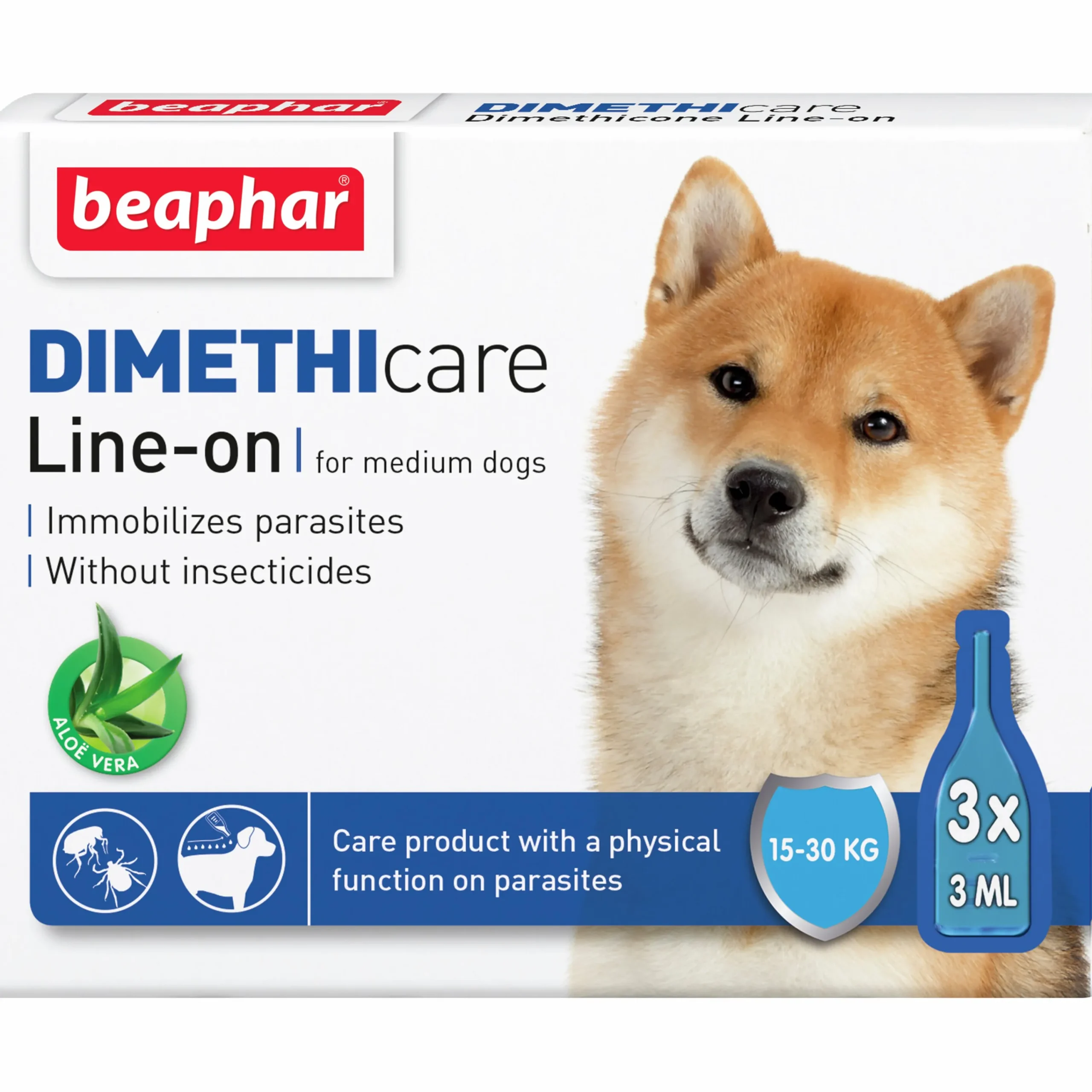 Fästingmedel Dimethicare Line-On Hund M>Beaphar Hot