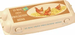 Äggkartong Frigående höns för 12 ägg 56-p>Hartmann Brödrene Outlet