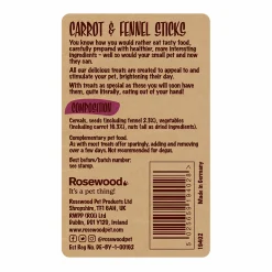 Gnagargodis Sticks Carrot/Fennell 140g>Rosewood Discount