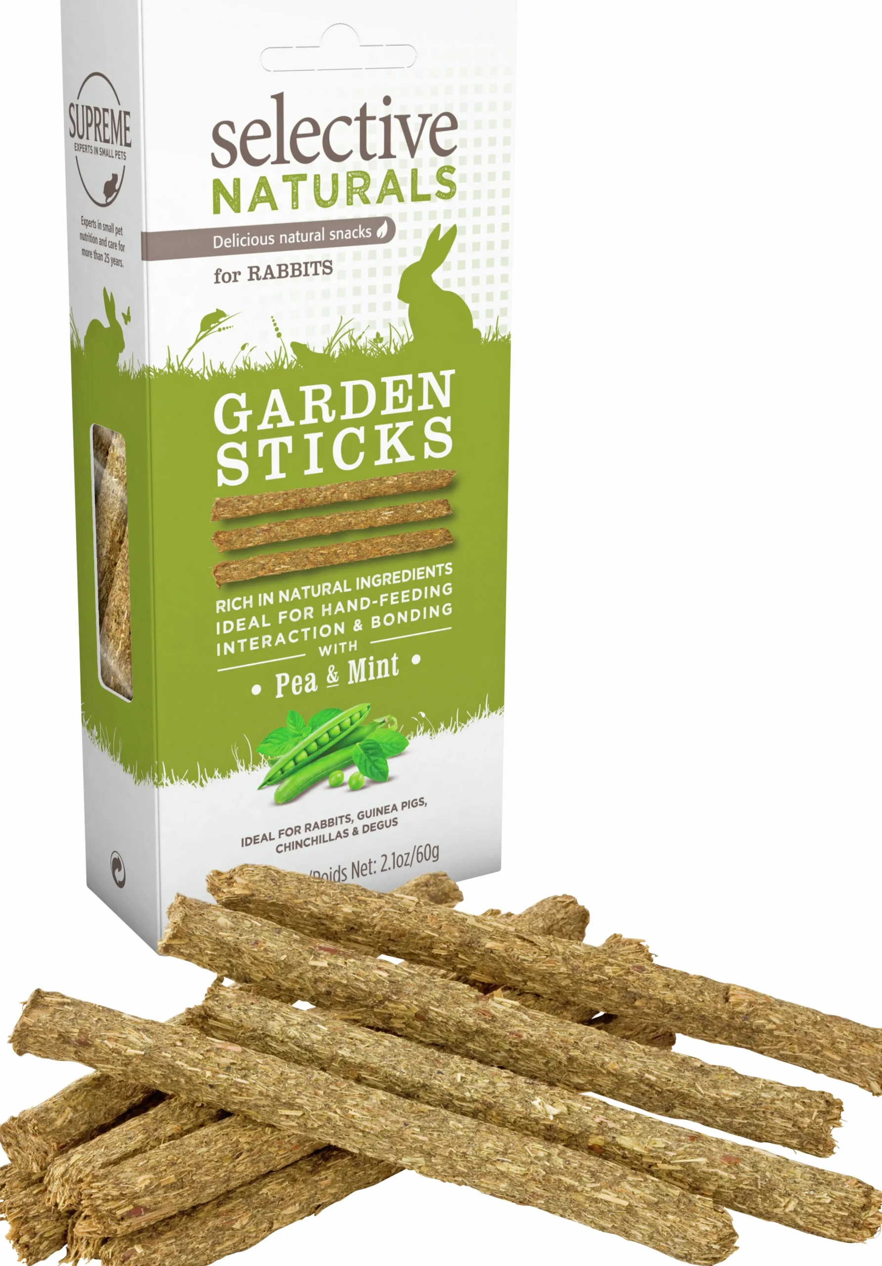 Gnagargodis Garden Sticks Ärtor/Mynta 60g>Selective Clearance