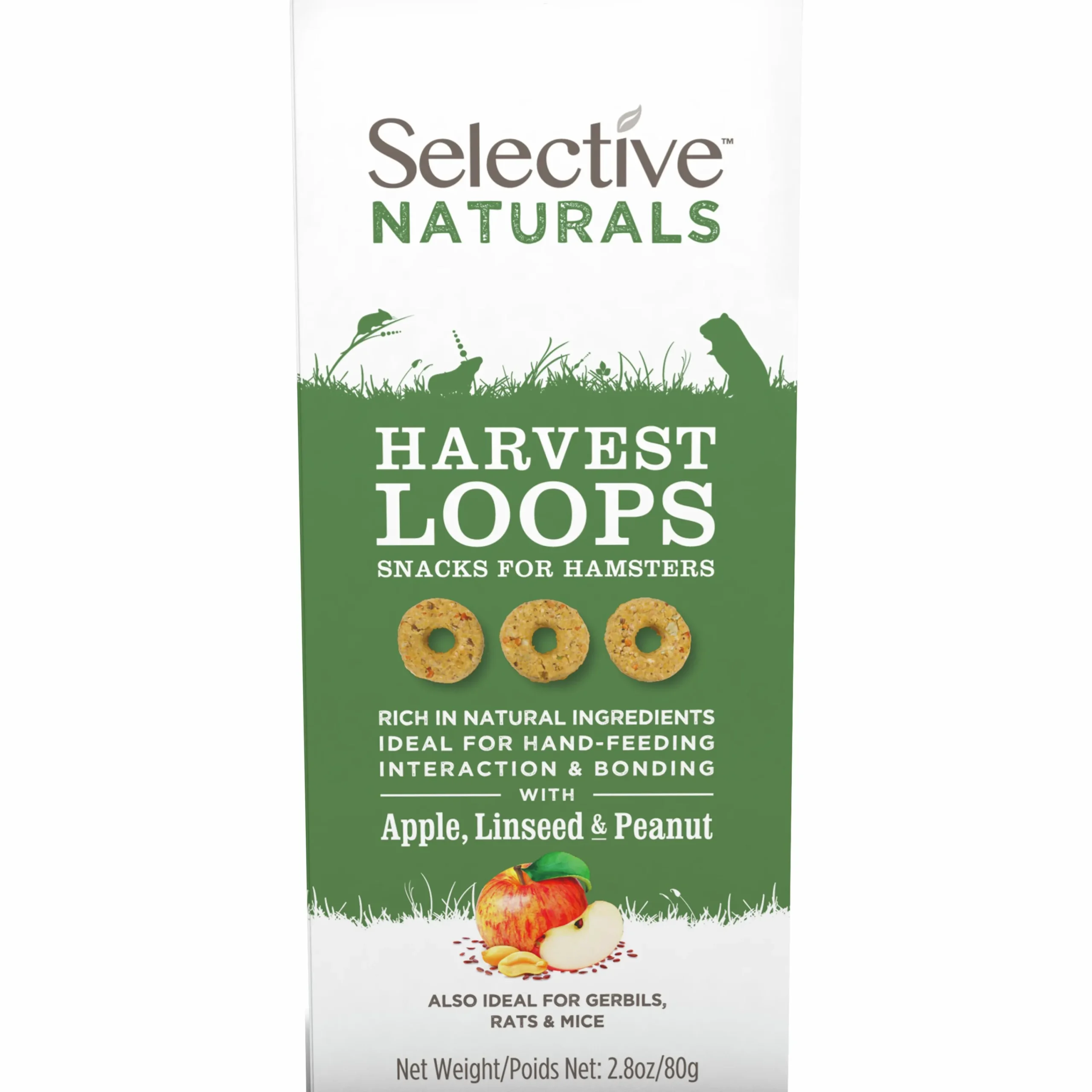 Gnagargodis Harvest Loops Äpple/Linfrö/Jordnöt 80g>Selective Clearance