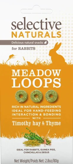 Gnagargodis Meadow Loops Hö/Timjan 80g>Selective New