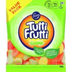 Godis Tutti Frutti Sour 500g>Fazer Discount